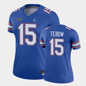 Tim Tebow Florida Gators #15 Women Football Jersey - Blue